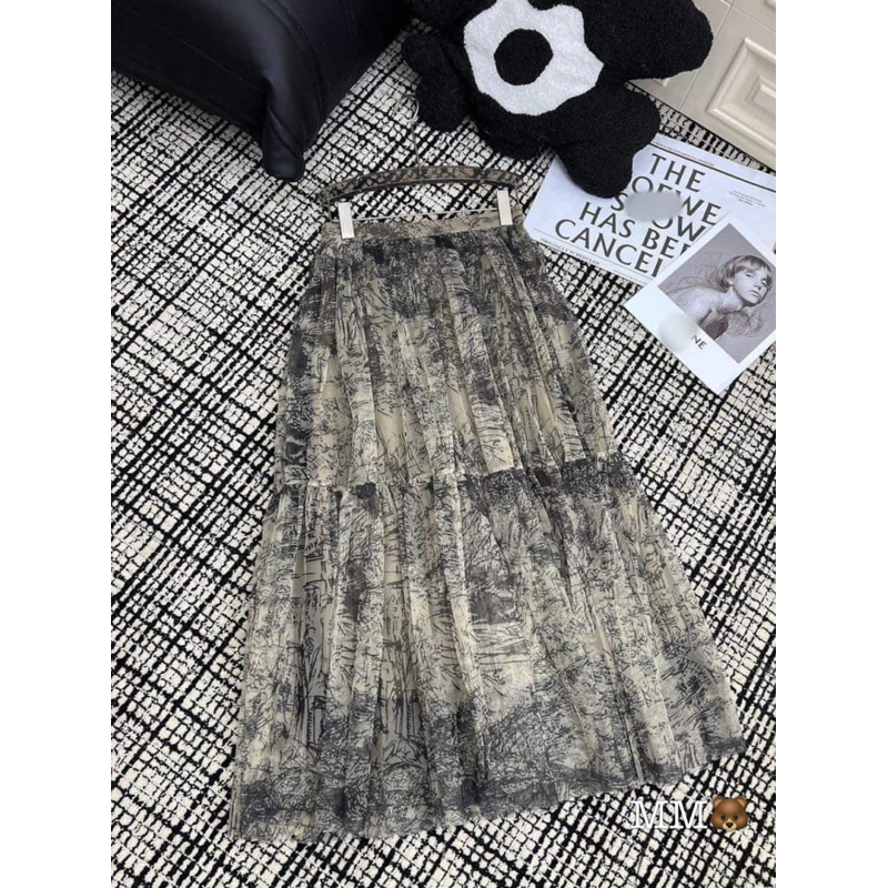 Chân Váy Tơ Dài Đii O Siu Cấp