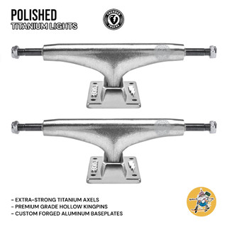 Trục ván trượt skateboard thunder titanium lights iii polished trucks 147/148