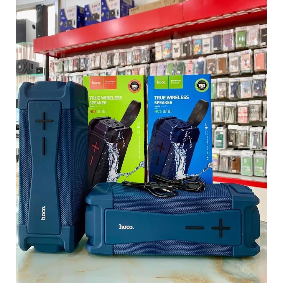 Loa Bluetooth Hoco HC6, Chống nước, Nghe nhạc 6 giờ, Âm Thanh Chất, nhạc sàn nhạc remix siêu đỉnh, g
