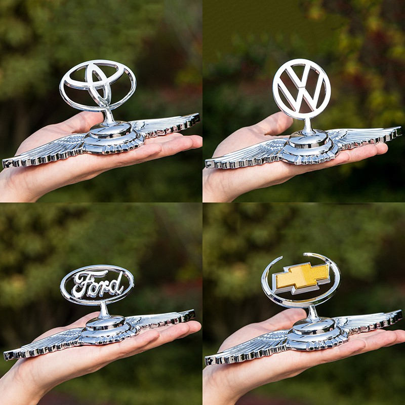 Biểu tượng logo cánh chim nắp capo xe hãng Kia Honda Suzuki Toyota Ford Nissan Mitsubishi Mazda Huyndai Chevrolet