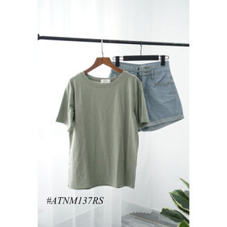 Áo Thun Nữ Cotton Trơn Cổ Tròn Basic Thời trang 096