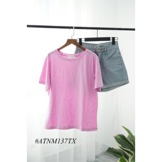 Áo Thun Nữ Cotton Trơn Cổ Tròn Basic Thời trang 096