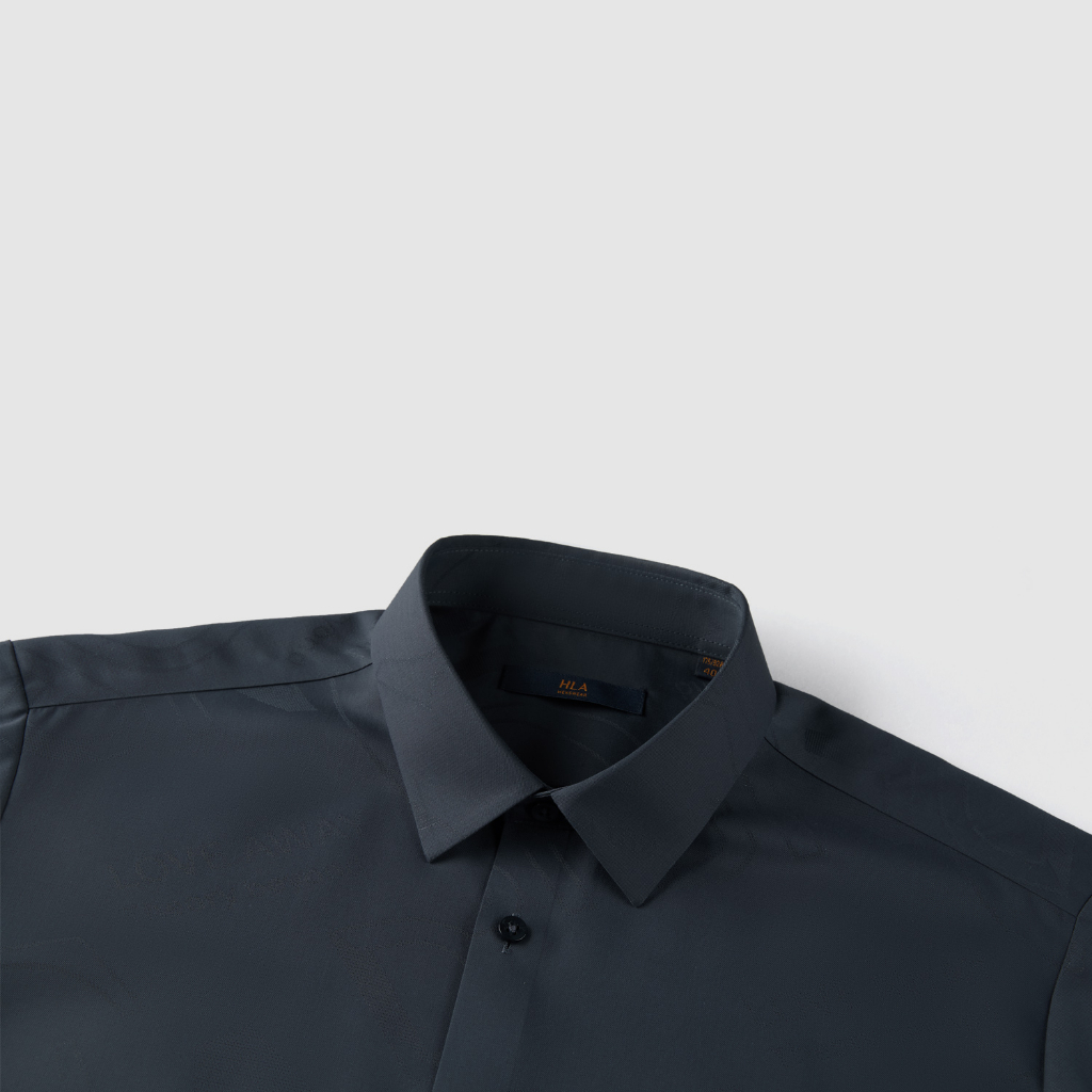 HLA - Áo sơ mi nam ngắn tay cao cấp màu trơn Solid color high quality short sleeves Shirt