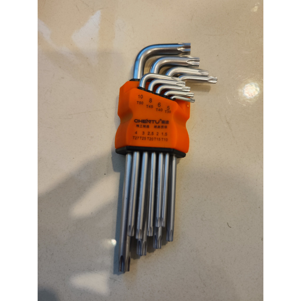 bộ lục giác bông 9 kiện T10 -T50 bản tiêu chuẩn CRV / bo luc giac / bộ lục giác xịn / bộ lục giác bông