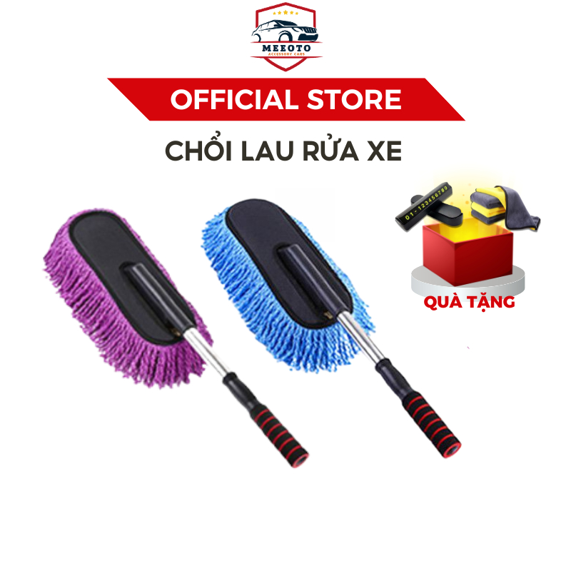 Chổi Lau Rửa Xe Ô Tô MEEOTO Điều Chỉnh Được Độ Dài