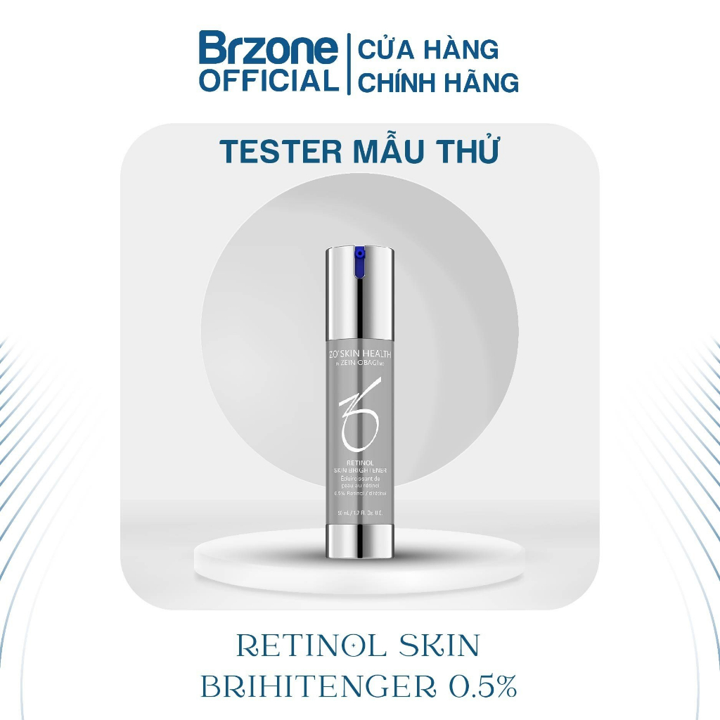 Kem dưỡng trắng da Zo RETINOL SKIN BRIGHTENER 0,5% giúp cải thiện màu da và phá vỡ các hắc tố 5ml, 10ml