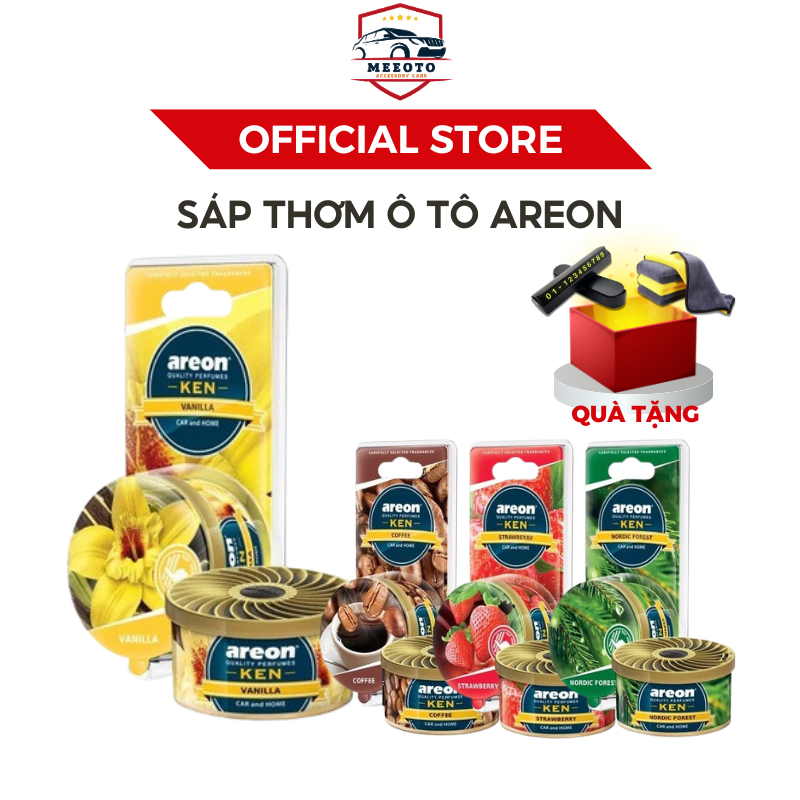 Sáp Thơm Areon - Nước Hoa Ô Tô Areon MEEOTO Khử Mùi Xe Hơi Cao Cấp - Areon Ken Chính Hãng Nhập Khẩu Bulgaria