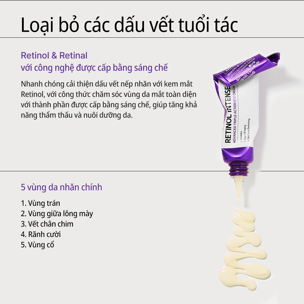 Kem Mắt RETINOL Ngừa Lão Hóa Some By Mi Intensive Advanced Triple Action Eye Cream 30ml | BigBuy360 - bigbuy360.vn