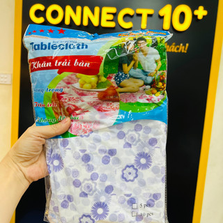 Khăn trải bàn nilon dùng 1 lần (10 cái/bịch)
