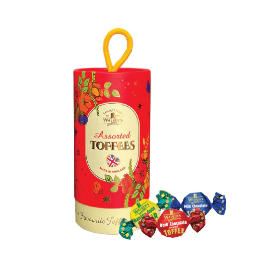 Chocolate Toffees Assorted 150gr lon ống