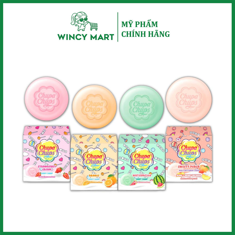 Xà Bông Tắm Chupa Chups Chupa Chups Multivitamin Soap Blink & Bright Collagen Hương Trái Cây Thái Lan 80g - Wincy Mart