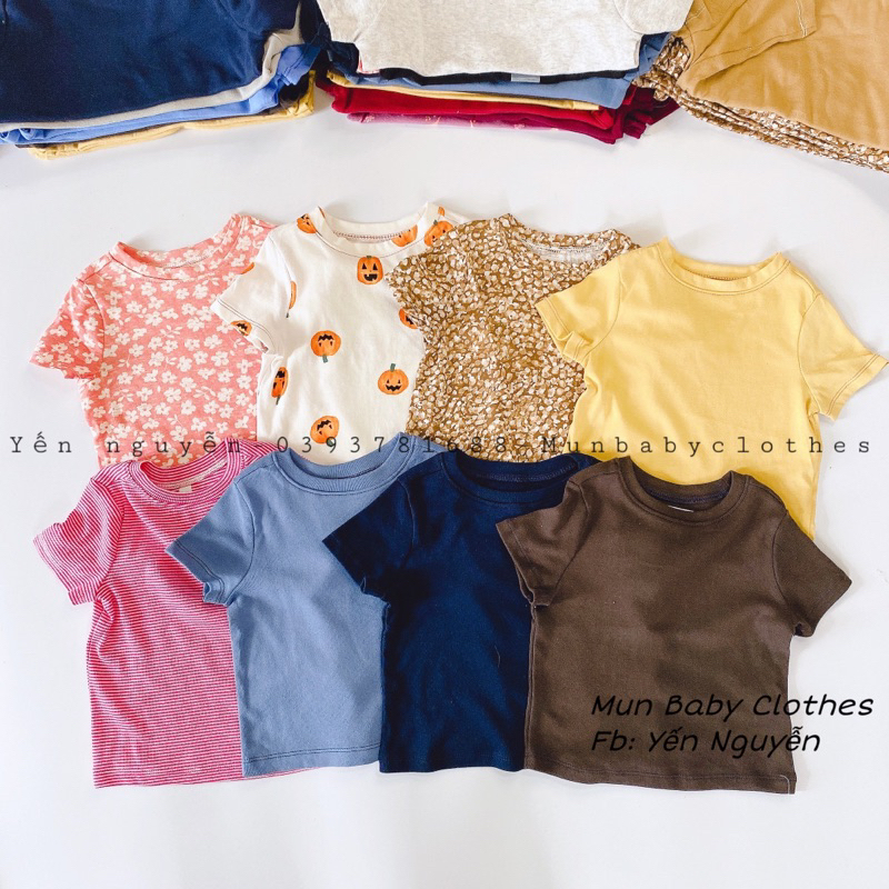 Áo thun cộc tay xuất dư xịn cho bé trai bé gái