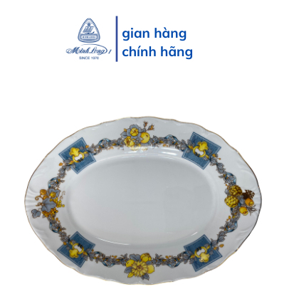 [GIÁ ƯU ĐÃI] Dĩa Oval Sứ Minh Long 36 cm - Royal - Bốn Mùa