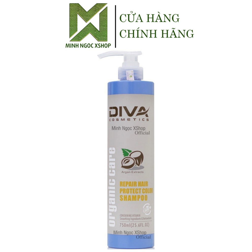Dầu gội phục hồi giữ màu tóc nhuộm Diva Repair Hair Protect Color 750ML
