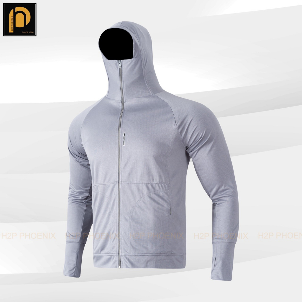 Áo chống nắng nam 2 lớp, Áo khoác nam cao cấp vải cotton Hàn mát mịn thoáng khí chống tia UV