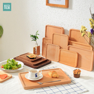 Khay gỗ hình vuông, hình chữ nhật, Đựng đồ ăn, decor chụp ảnh, trang trí nhà cửa