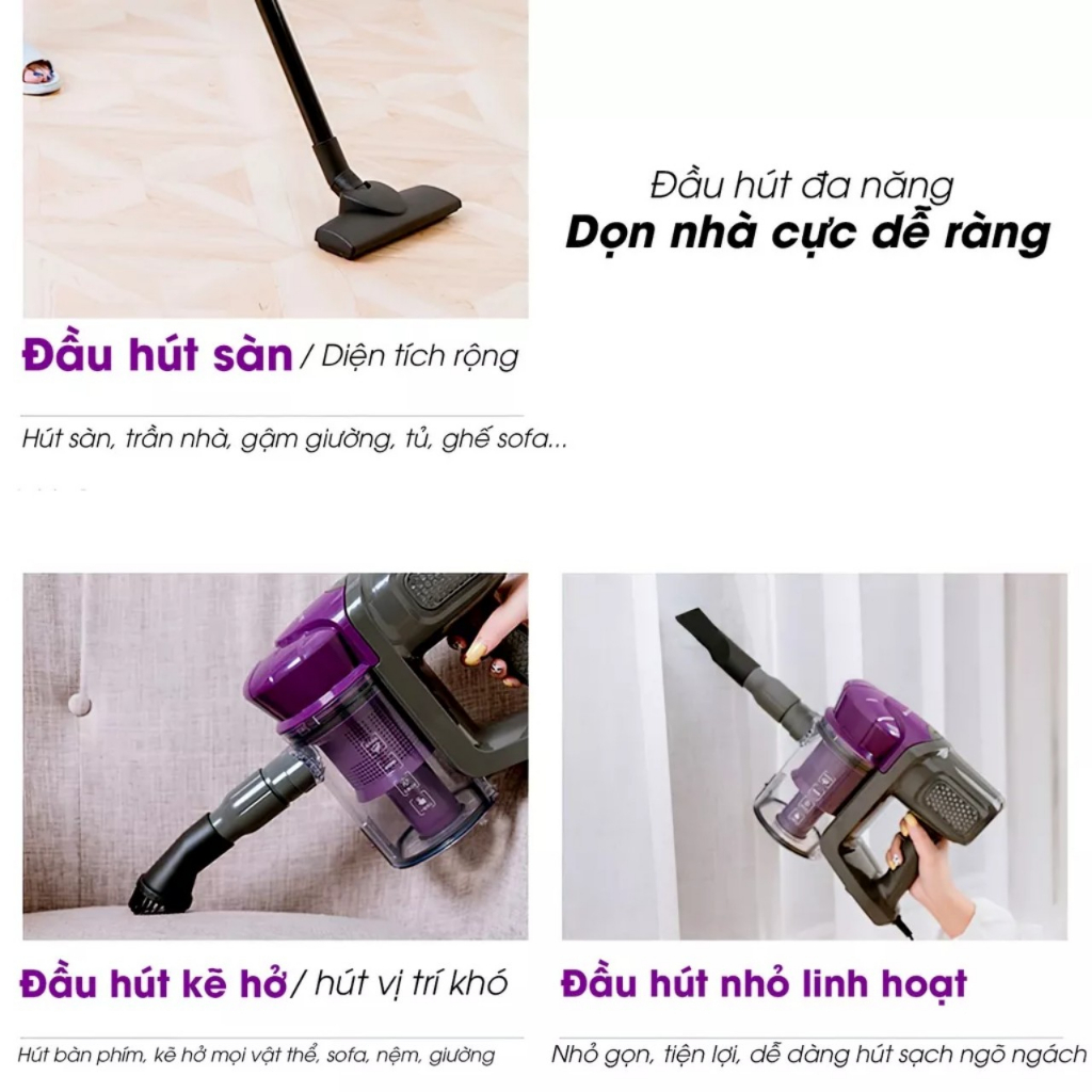 Máy hút bụi cầm tay CHIGO - Máy hút bụi cầm tay gia đình - Siêu Tiện Dụng, Siêu Mạnh, hộp chứa bụi lớn | BigBuy360 - bigbuy360.vn