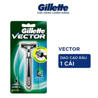 Bàn dao cạo râu Gillette Vector 2 lưỡi kép chính hãng