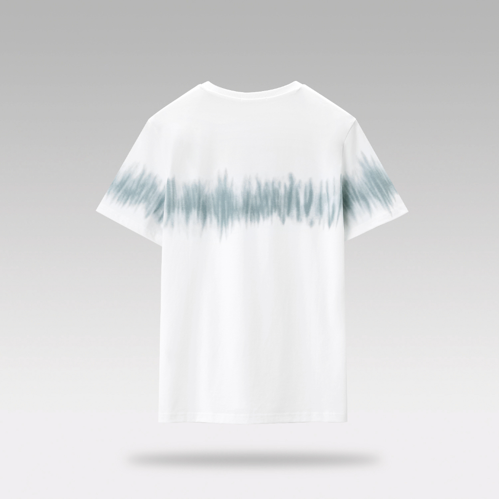 HLA - Áo thun nam ngắn tay loang màu nghệ thuật Gradient color soft &amp; breathable cotton T-shirt