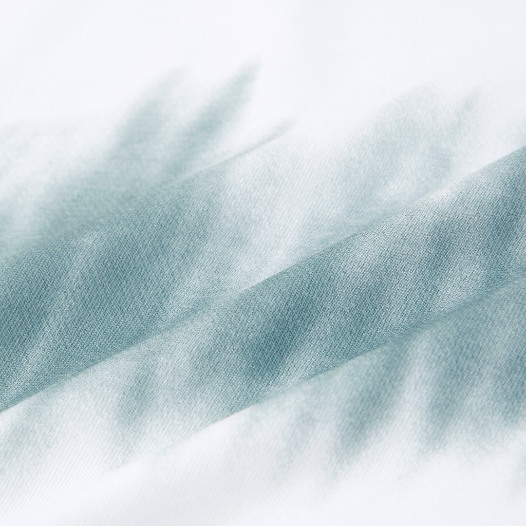 HLA - Áo thun nam ngắn tay loang màu nghệ thuật Gradient color soft &amp; breathable cotton T-shirt