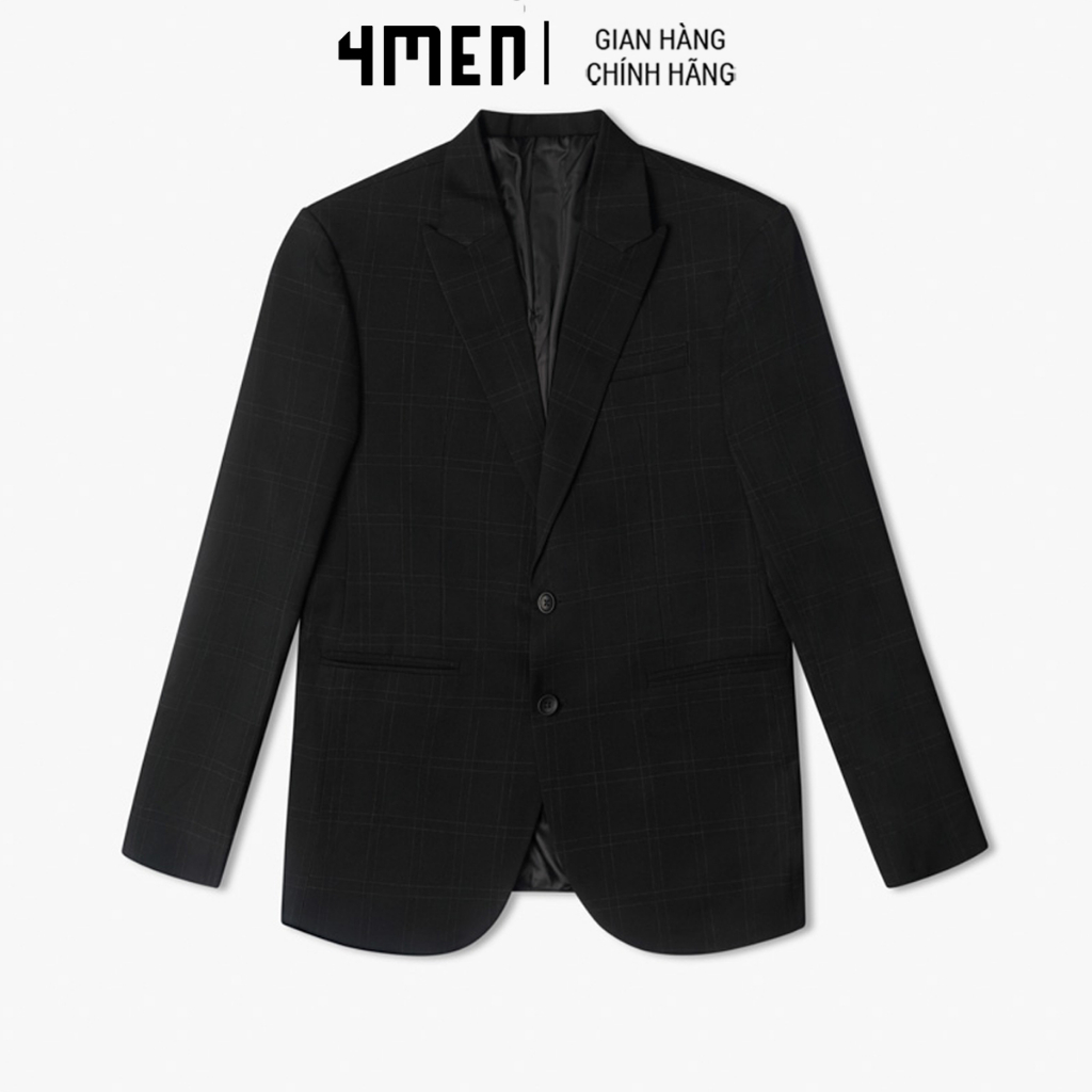 Áo Vest Nam Caro Slimfit Cổ Nhọn 4MEN AV038 tôn dáng, sang trọng thanh lịch, vải mềm bóng đẹp, co giãn, dày dặn, công sở