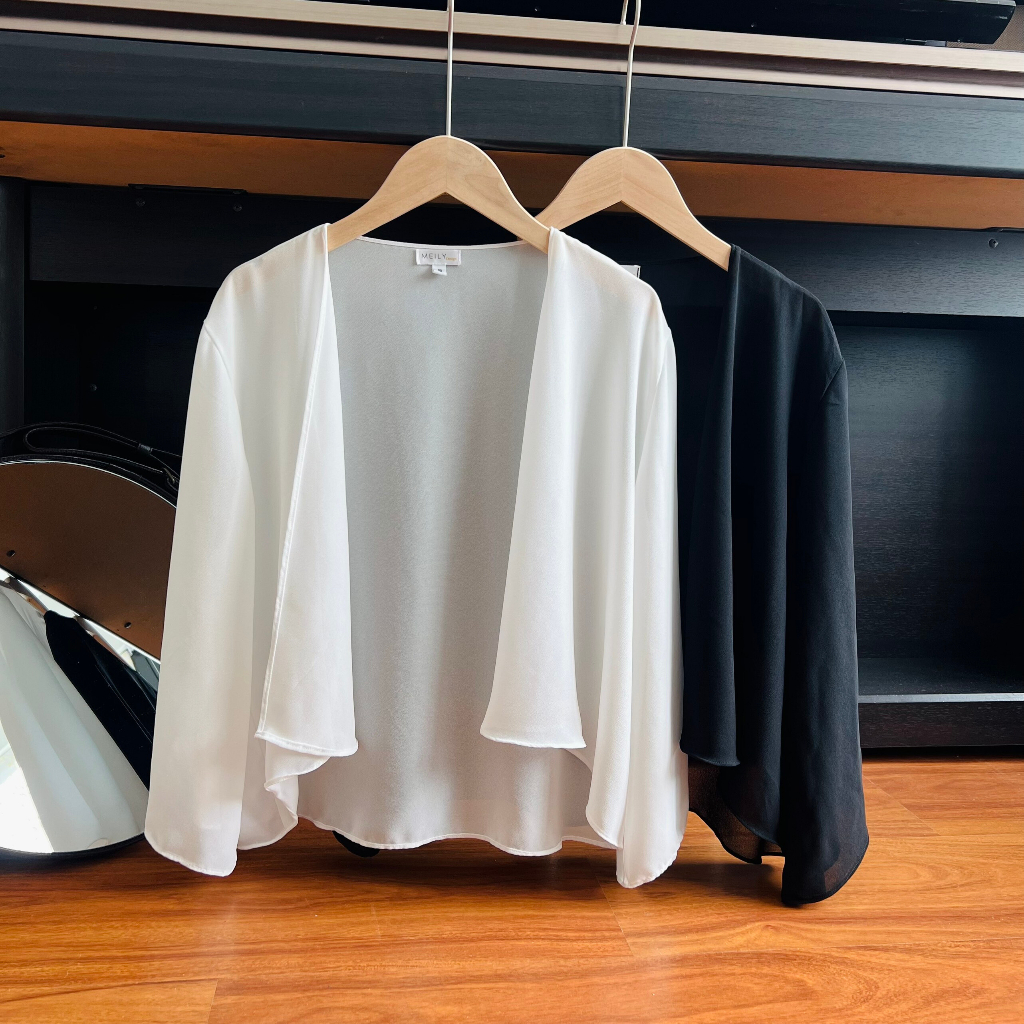 Áo Khoác Kimono Trơn Dáng Ngắn Meily Design