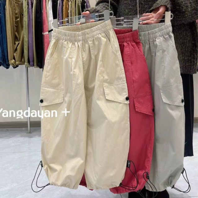 Quần kaki thô mềm túi hộp hàng Quảng Châu cao cấp