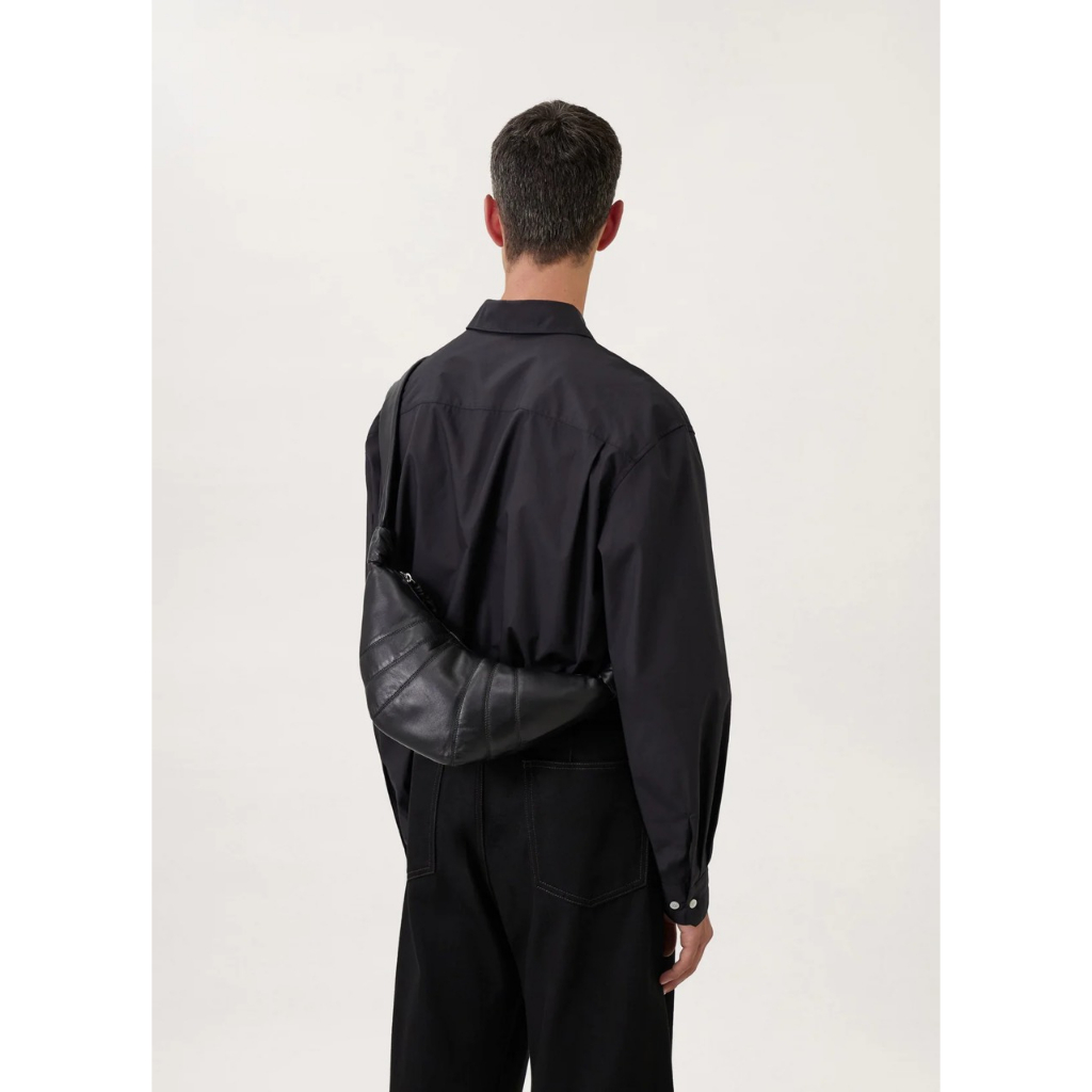 Túi Sừng Bò Thời Trang Nam Nữ Màu Đen Nâu Trắng Size S