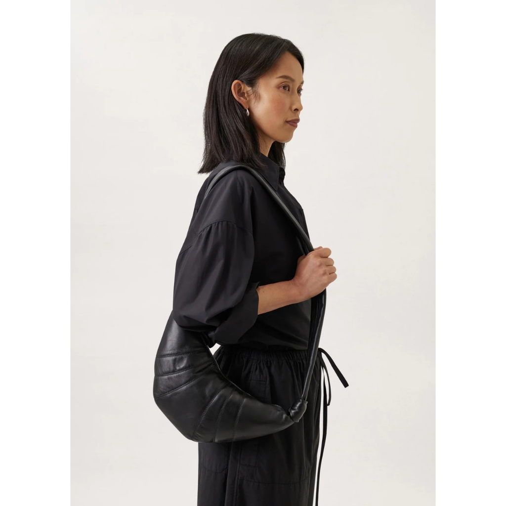 Túi Sừng Bò Thời Trang Nam Nữ Màu Đen Nâu Trắng Size S