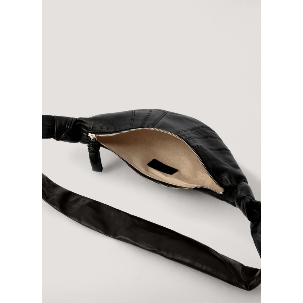 Túi Sừng Bò Thời Trang Nam Nữ Màu Đen Nâu Trắng Size S