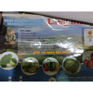 Dày 15mic khổ 1.2mx400m màng phủ nông nghiệp chống cỏ Lang Biang