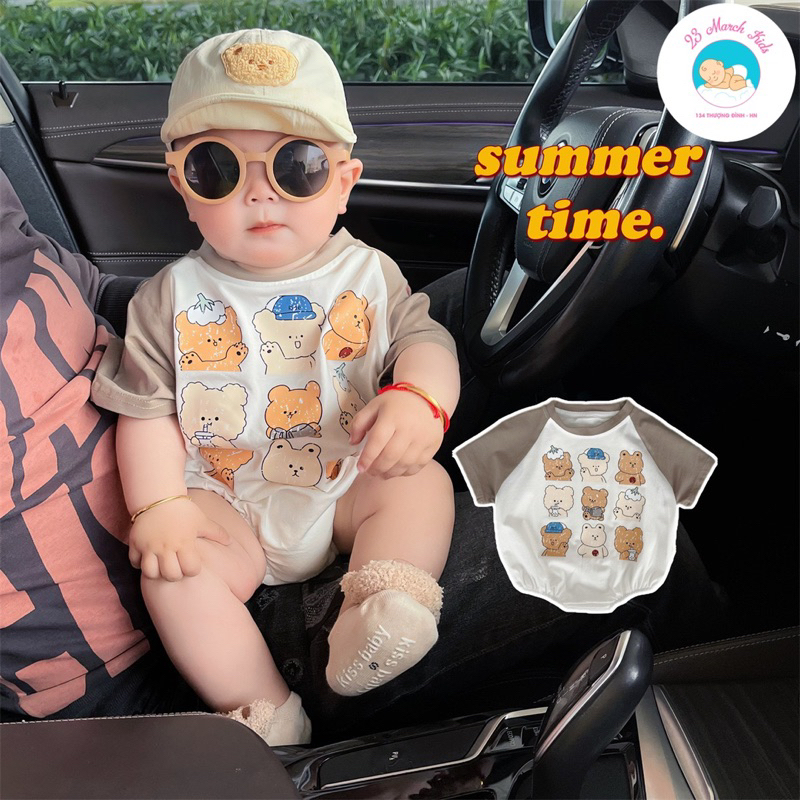Set body+ mũ+ vớ nhiều hình cho bé