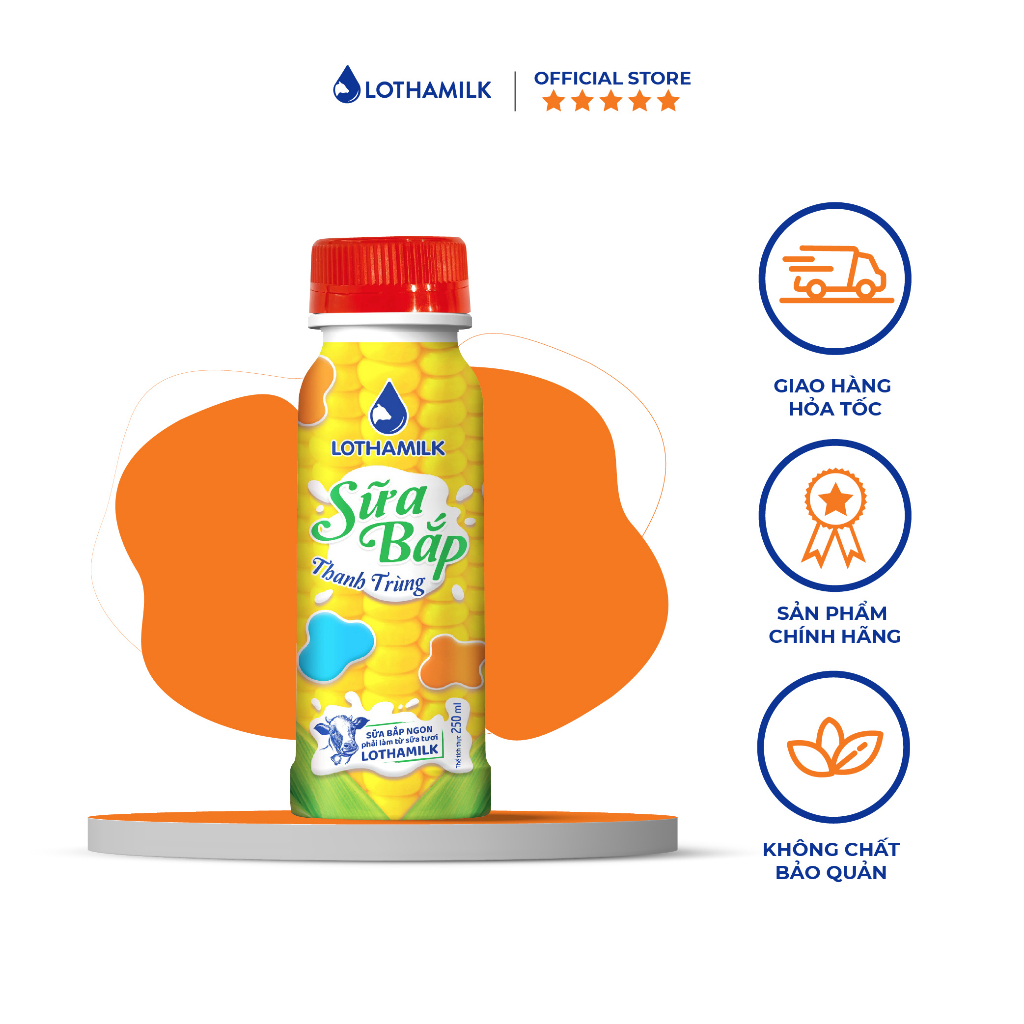 Sữa Bắp Thanh Trùng Lothamilk Chai 250ml