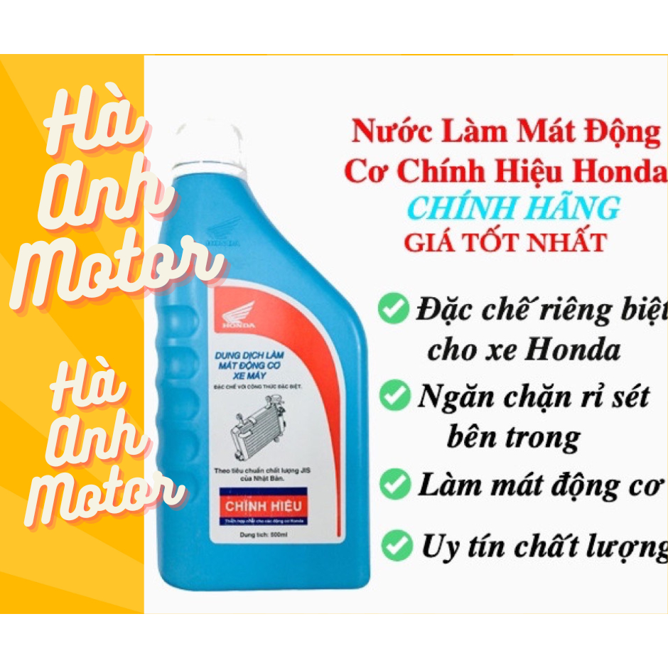 Dung dịch làm mát động cơ chính hiệu Honda sử dụng cho các xe tay ga SH,Vario,SHmode,Lead,AB,..Hàng chính hãn