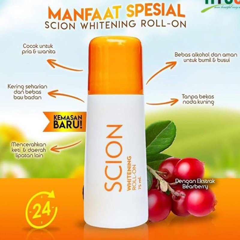 Lăn Khử Mùi Scion Pure White Roll on 75ml