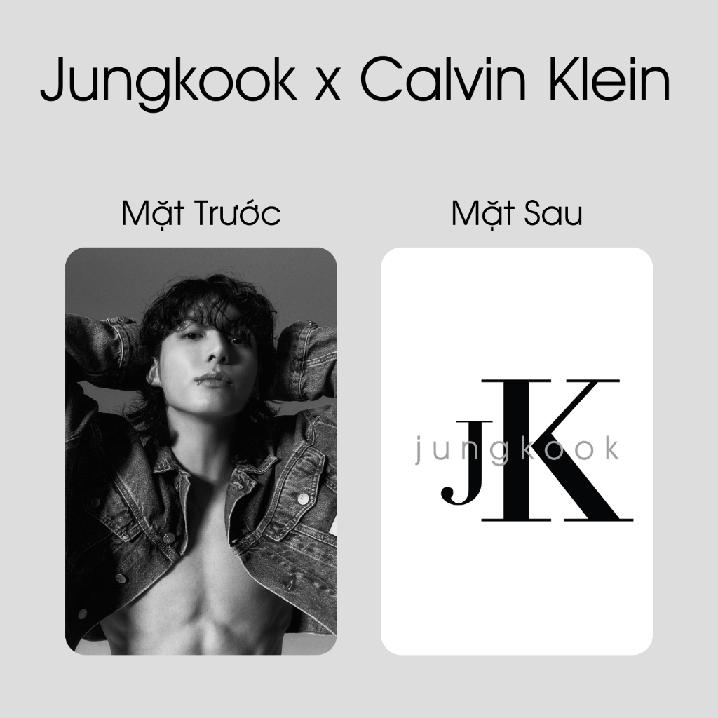 SET 7 CARD BTS JUNGKOOK X CALVIN KLEIN