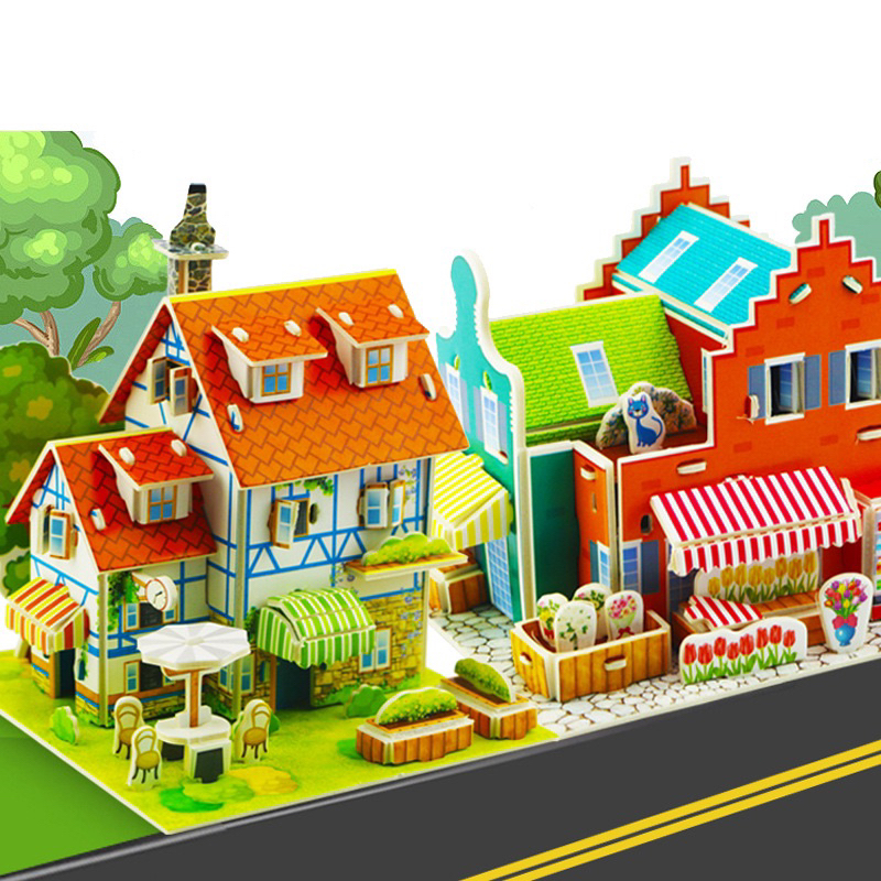 Bộ Lắp Ghép Mô Hình 3D Đồ Chơi Thủ Công Cho Bé