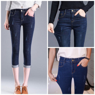 Quần jean nữ co giãn 9 tấc skinny co giãn, quần bò nữ 9 tấc nhiều màu