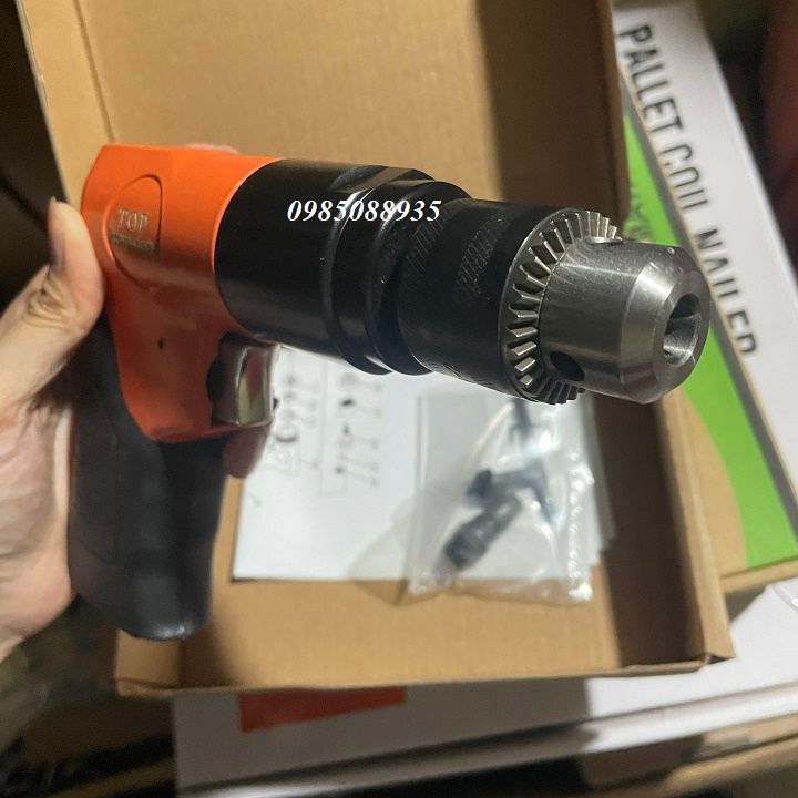 Máy khoan bằng khí nén 3/8in  TOP , máy khoan dùng hơi đầu 10ly