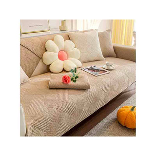 Thảm trải sofa 100% cotton có thể giặt tay hay giặt máy mặt dưới có hạt chống trượt