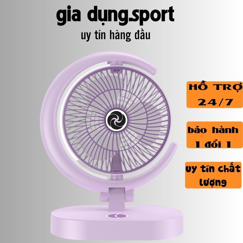 Quạt tích điện mini thế hệ mới,thiết kế nhỏ gọn tiện lợi,với 3 chế độ gió,kèm đèn led,thời gian sử dụng lên đến 8 tiếng