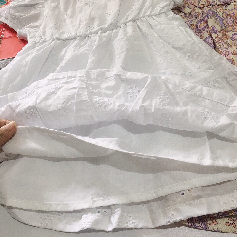 Váy,đầm hè khuy ngực tay bồng cho bé gái hàng xuất dư xịn