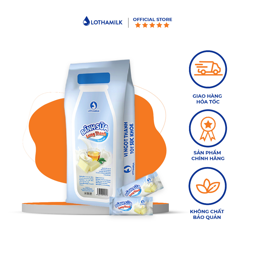 Bánh sữa Lothamilk Nguyên Chất 140g
