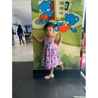 💐💐 ĐẦM HOA TÍM HAI DÂY BÉ GÁI 💐💐