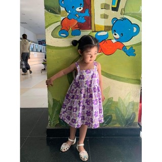 💐💐 ĐẦM HOA TÍM HAI DÂY BÉ GÁI 💐💐