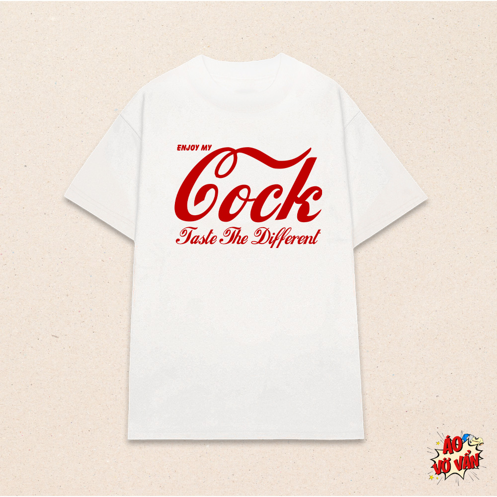Áo phông Unisex Oversize Taste My Cốc - Côca Côla | Áo Vớ Vẩn | Cotton 230gsm 100%