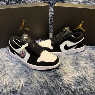 Giày Sneaker Jd1 Low panda đen trắng, JD1 jodan bản đẹp Cổ Thấp full sz Nam Nữ
