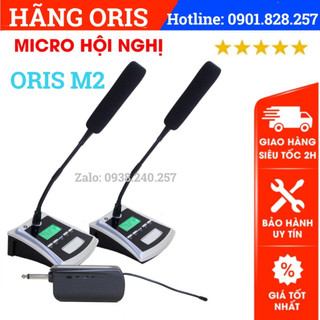 Micro hội nghị không dây chính hãng ORIS M1/M2, Bộ 02 mic cổ ngỗng sử dụng cho phòng họp hội trường chuyên nghiệp