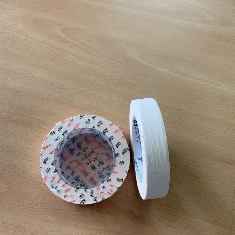 Băng Keo Giấy, Size 2,5CM X 50 MÉT keo chắn sơn ,chắn bụi.