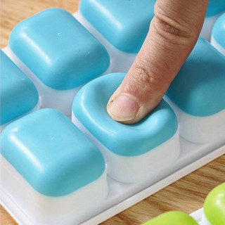 Khay đá silicon có nắp, khay làm đá vệ sinh, tiện lợi